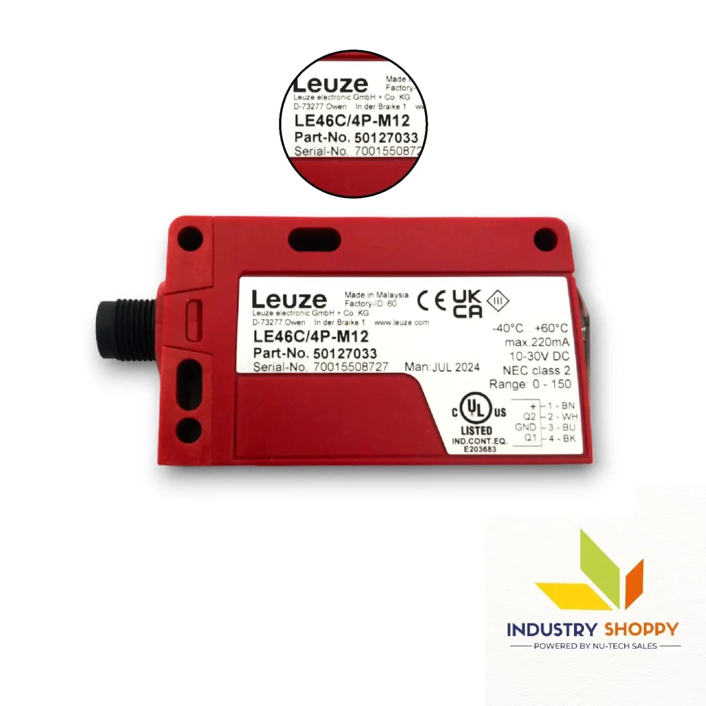 Leuze LE46C/4P-M12 Photoelectric Sensor Leuze LE46C/4P-M12 Photoelectric Sensor